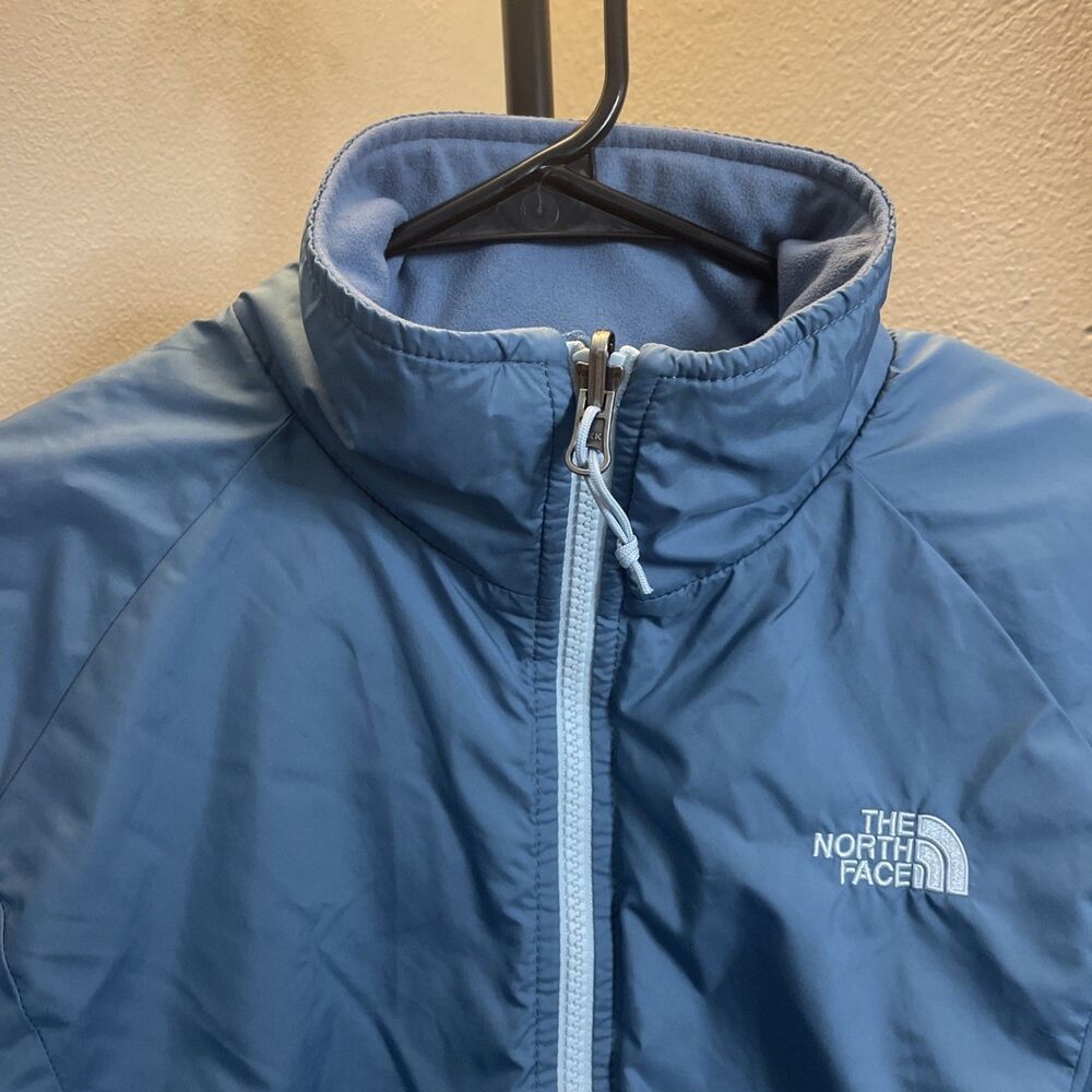 The North Face Womens Windbreaker Jacket Size Small Blue Full Zip Pockets - Picture 6 of 12
